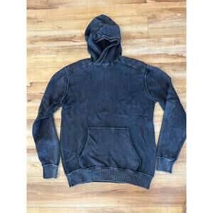 BKE Sweater Mens Large Standard Fit Rib Detail Elbow Patch Pullover Knit Hoodie